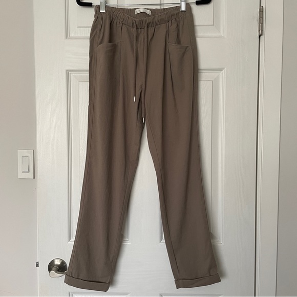 OAK + FORT Textured Cotton Pants - Picture 4 of 5